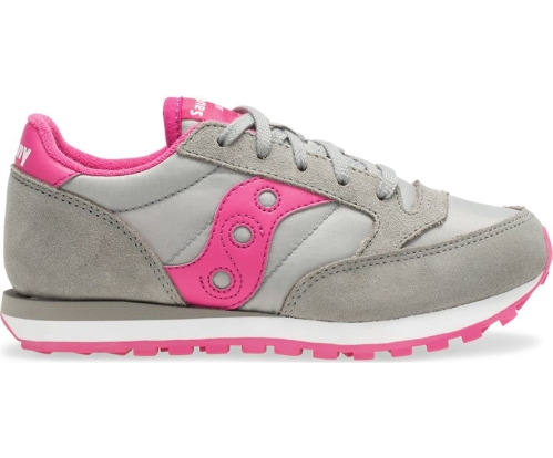 Tenis Saucony Jazz Original Niños Zapatillas Gris / Rosas México MX-056-BU